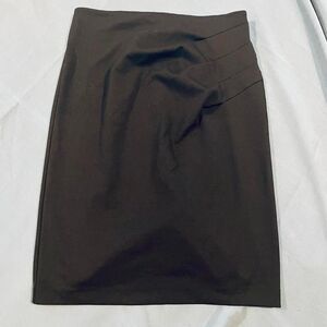 New York & Company Pencil‎ Skirt Stretch Career Office Brown Size 10